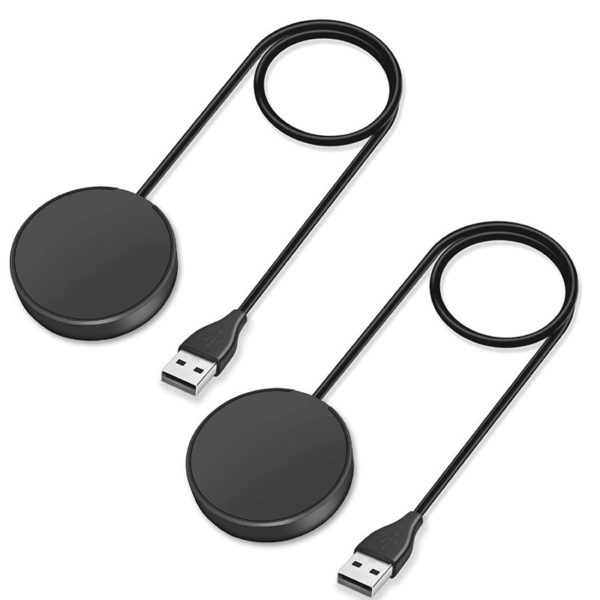 2 Pack Compatible with Samsung Galaxy Watch 3 Active Active 2 Wireless Charging DockTrami Replacement USB Charger Cable Cord Stand for Galaxy Watch 3 41mm...