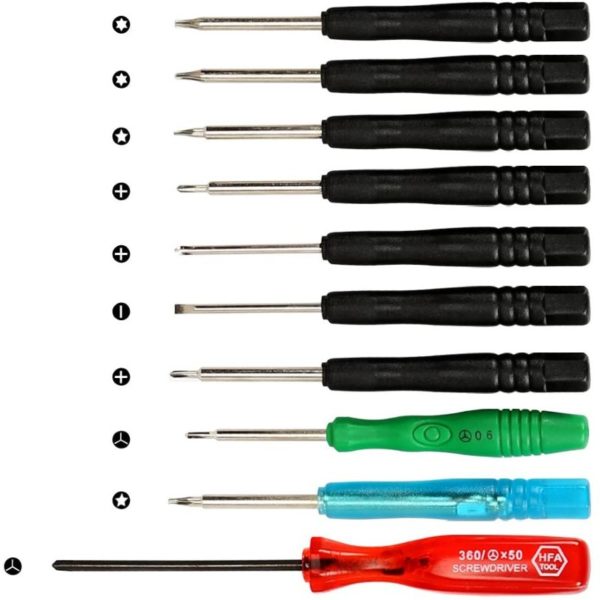 27 in 1 Cell Phone iPhone Repair Screwdriver Kit Tool with Screen Removal Adhesive Sticker for PhonesiPad and More Electronic Devices DIY Fix Tool Kits 1