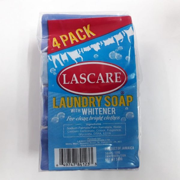 4 Pack Lascare Laundry Soap with Whitener