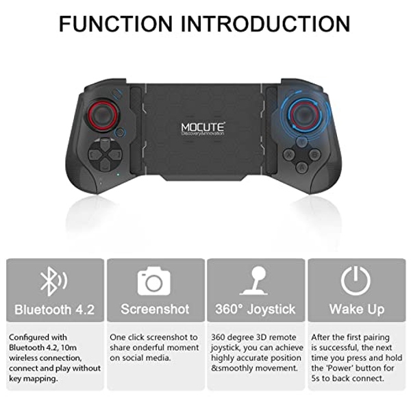 Joso Mobile Game Controller for iPhone, iOS, Android, PC, Bluetooth Gaming  Gamepad for iPhone13/12/11/X, iPad, iPad Mini/Air/Pro, Mac, MacBook,  Tablet, Samsung Galaxy, COD Mobile, Apex for sale in Jamaica 