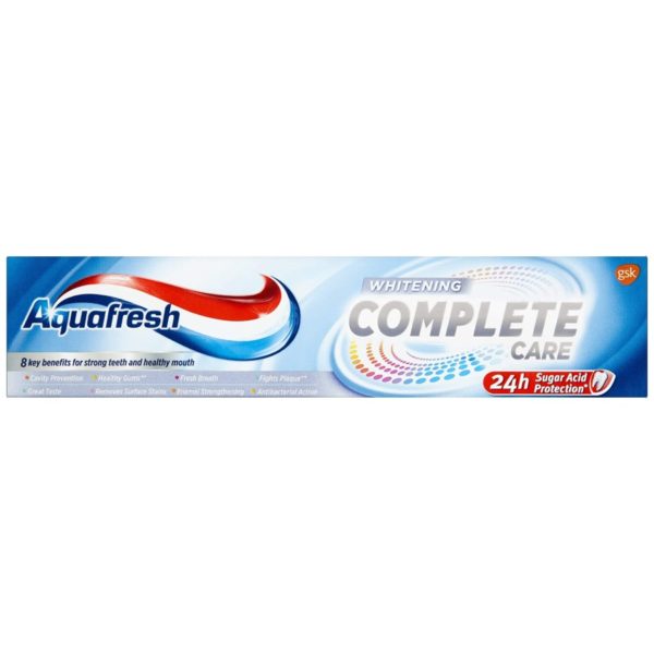Aquafresh Fluoride Toothpaste Whitening Complete Care 128g 1