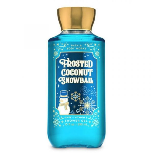 Bath Body Works Shower Gel 10 fl.oz . Frosted Coconot Snowball 1