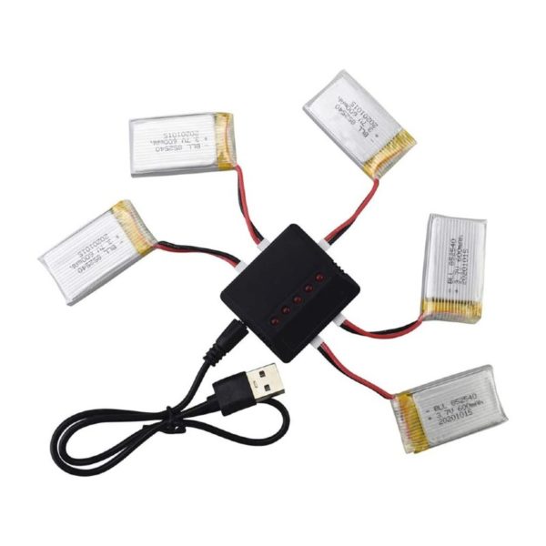 Battery Charger for 3.7V 600mAh Li Battery for Syma Quad Helicopter Drone 1