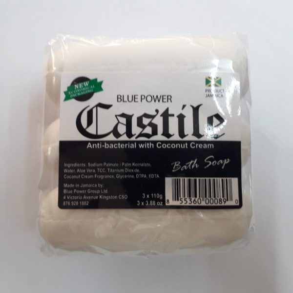 Blue Power Castile Soap Coconut Cream 3