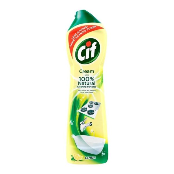 CIF Cream with 100 Natural Cleaning Particles Lemon 2