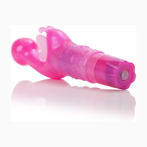 CalExotics Original Butterfly Kiss Vibrator Multi Speed Waterproof Clitoral G Spot Massager – Pink 3