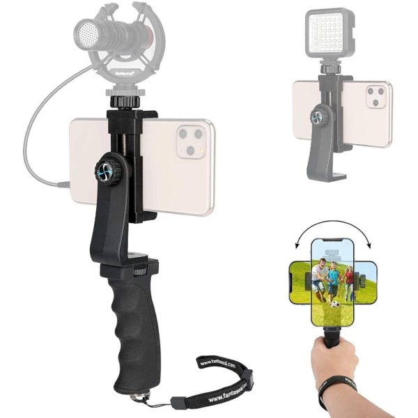 Can hold ALL Smartphone or Phablet with width between 58mm to 105mm. Helps you filming steady video for Facebook Live Periscope and other live streaming platforms. Full 360 degree rotation for the perfect vie
