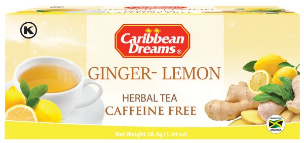Caribbean Dreams Herbal Tea Bag Ginger Lemon