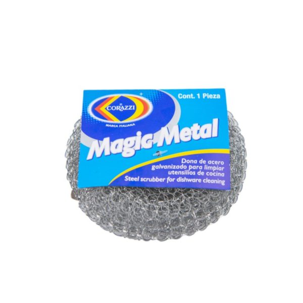 Corazzi Magic Metal Steel Scrubber for Dishware Cleaning 1