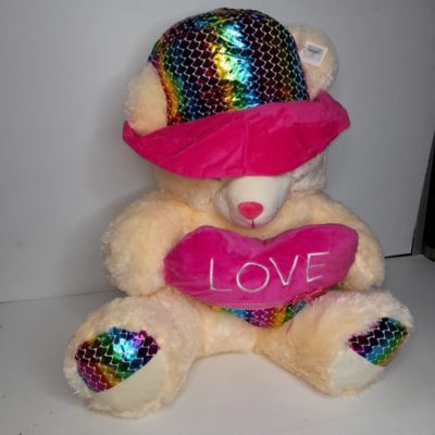 Cream Love Teddy Bear 1