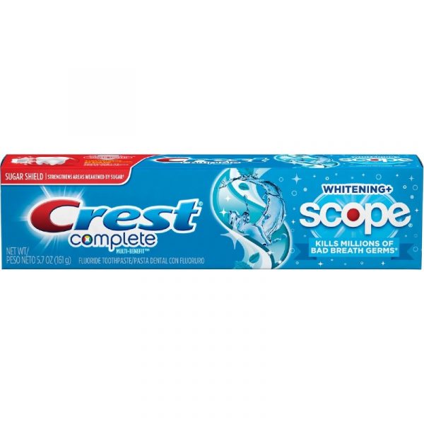 Crest Complete Plus Scope Whitening Fluoride Toothpaste 5.4 oz Cool Peppermint 2 1