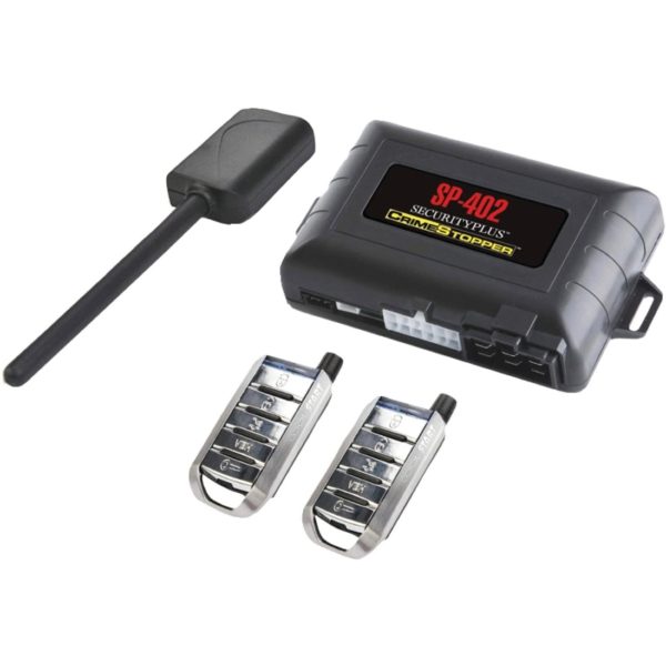 CrimeStopper SecurityPlus Deluxe Vehicle Security and Remote Start System SP 402 1 Way 1
