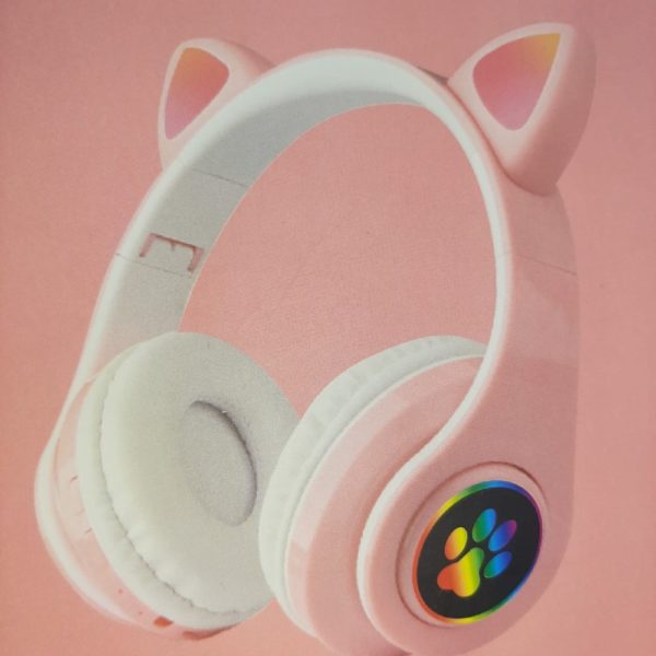 D. World Wireless Cat Ear Headphones D.WO R38 pink 1