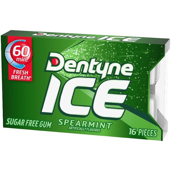 Dentyne ICE Sugar Free Gum 16 Pieces Spearmint 1