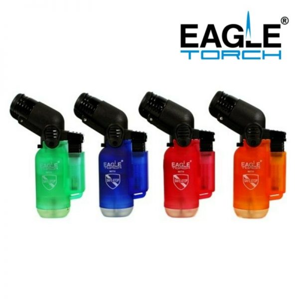 Eagle Torch Angle Single Torch with Safe Stop all colors