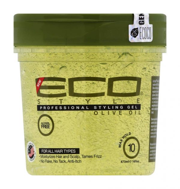 Eco Professional Styling Gel With Olive Oil For All Hair Types 16 oz