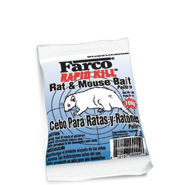 Farco Rapid Kill Rat Mouse Bait Pellets 100g 1
