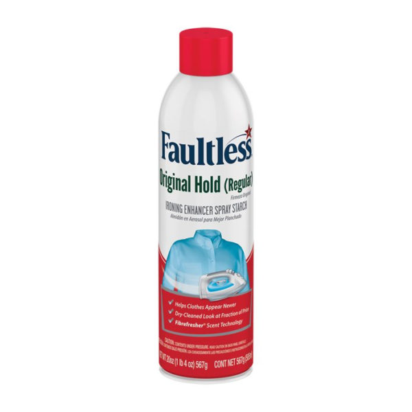 Faultless Original Fresh Scent Ironing Enhancer Spray Starch with Fibrefresher 20 Oz.