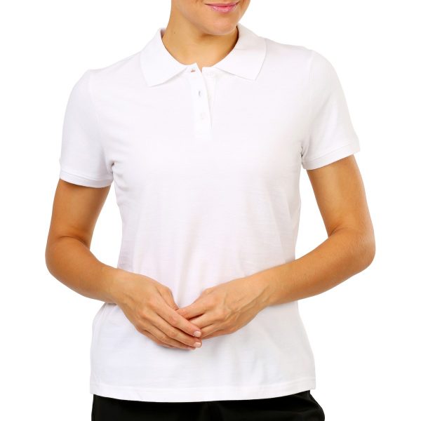 Female polo white shirt