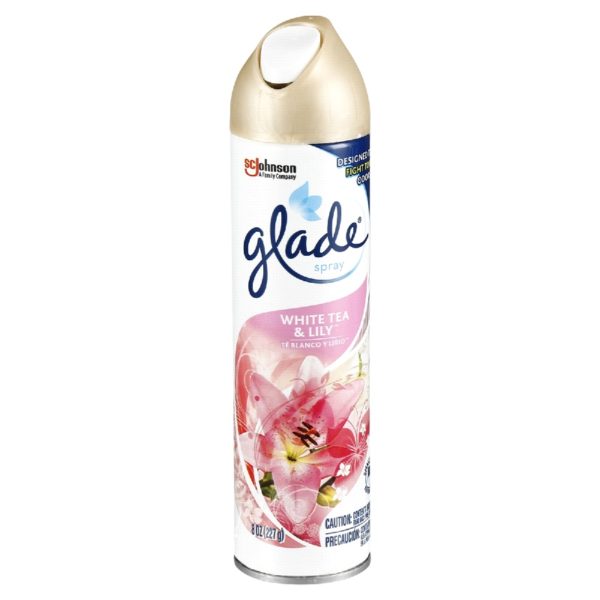 Glade Air Freshener Room Spray 8 oz White Tea Lily