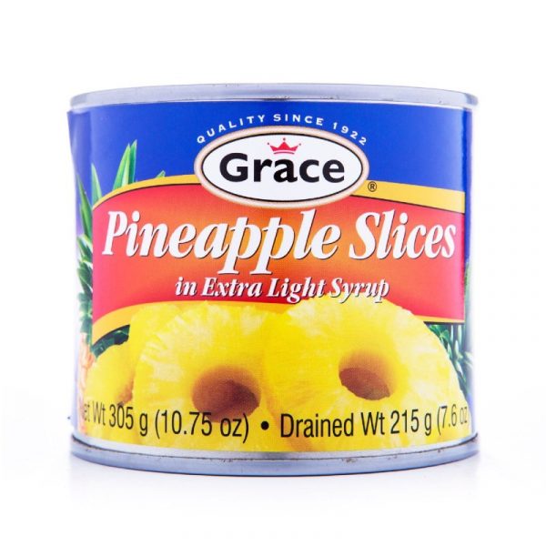 Grace Pineapple Slices In Extra Light Syrup 305g 1