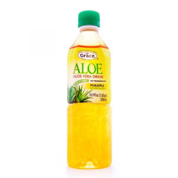 Grace Say Aloe Aloe Vera Drink with Real Aloe Chunks Pineapple