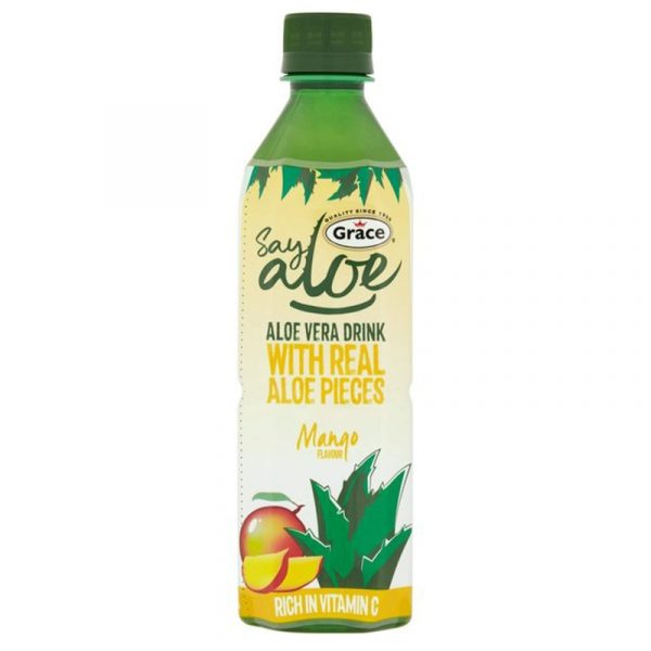 Grace Say Aloe Aloe Vera Drink with Real Aloe Chunks mango