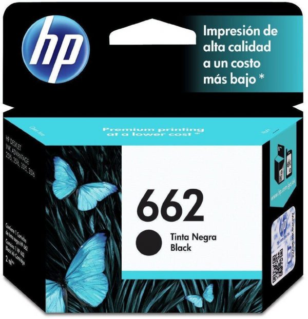 HP 662 Black Original Ink Advantage Cartridge InkJet