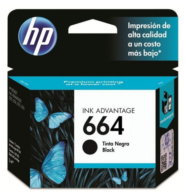 HP 664 Black Original Ink Advantage Cartridge