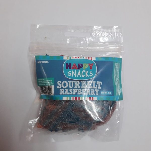 Happy Snacks Sour Belt Candy 67g Raspberry