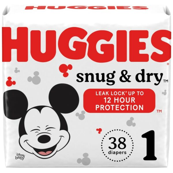 Huggies Snug amp Dry Baby Diapers Size 1 38 Counts