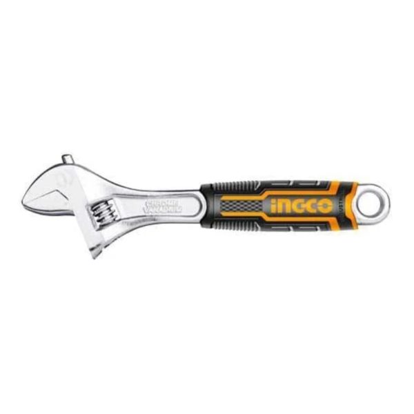 INGCO Adjustable Wrench with Soft Handle 1