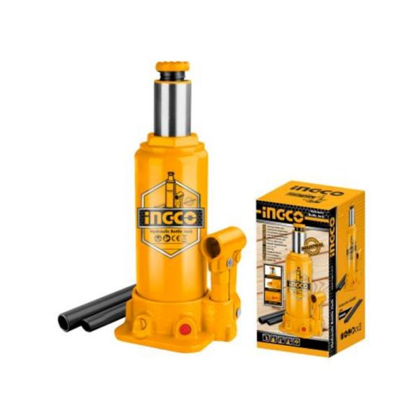 INGCO Hydraulic 10 Ton Bottle Jack With Safety Valve HBJ1002 1