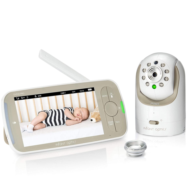 Infant Optics DXR 8 PRO Baby Monitor 720P HD Display with A.N.R White