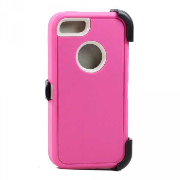 Iphone 5s Defender Case pink white