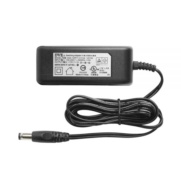 JC Tech DC12V 1A Ul Listed Switching Power Supply Adapter for CCTV back