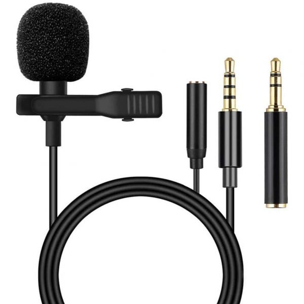 Lavalier Lapel Microphone with Headphone Adapter 1