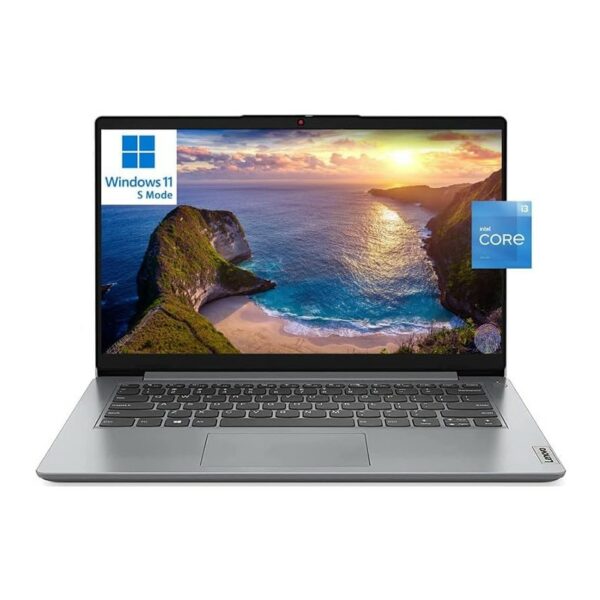 Lenovo Ideapad 1 14.0″ HD Laptop Intel Pentium Silver N4020 Processor 4GB RAM 128GB SSD HD Webcam Gray Windows 11S 1