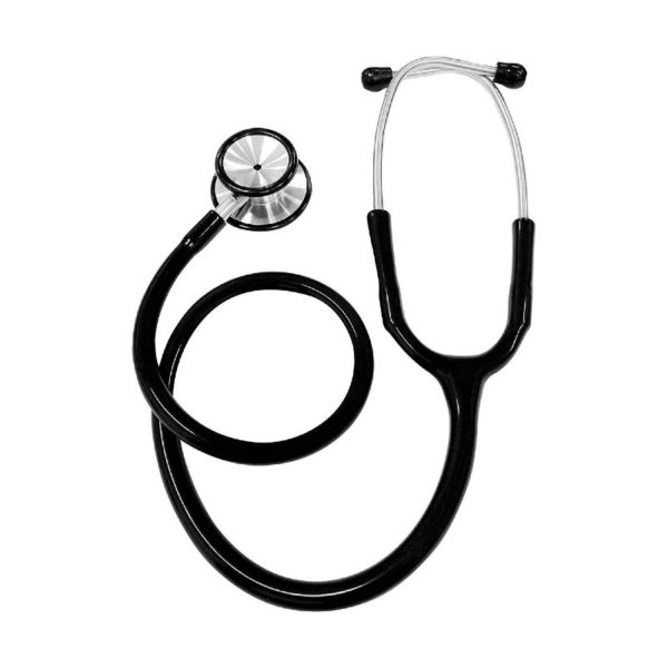 Lightweight Stethoscope with Cardiology IV Black Tube Stainless Steel Chest Piece 1