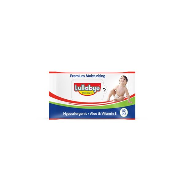 Lullabye Premium Moisturising Baby Wipes Hypoallergenic with Aloe Vitamin E 1