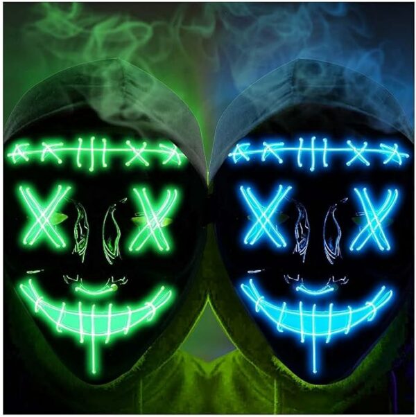 Lumiparty 2PACK Halloween Led Mask 2