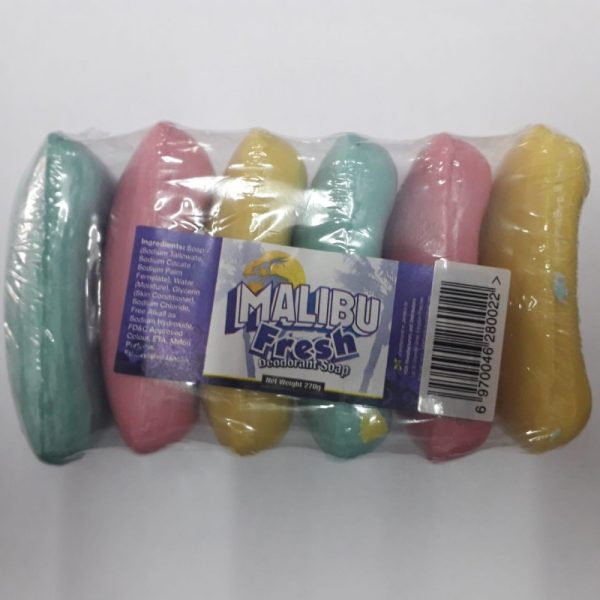 Malibu Fresh Deodorant Soap Pack 6