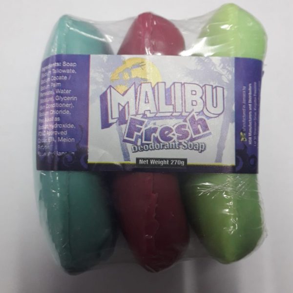 Malibu Fresh Deodorant Soap Pack3