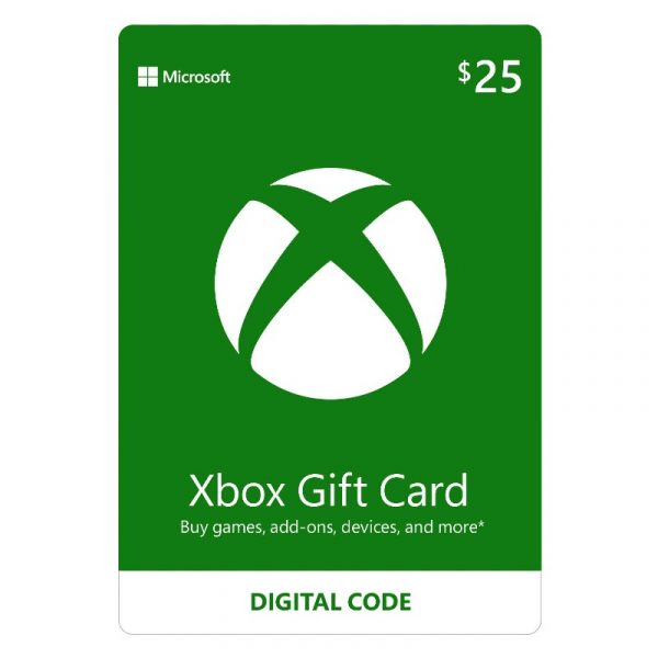 Microsoft Xbox Live Gift Card Prepaid Digital Code Key for Xbox One 360 and Windows – Fast Email Delivery 25