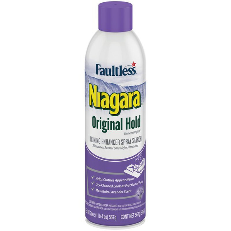 Niagara Heavy Hold Starch Spray - 20 oz. - 12/Box - Cleaner's Supply