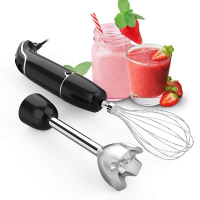 Immersion Blender Handheld, 500W Portable Hand Blender, Smart Pressure  Speed Control, Easy Control Grip Stick Mixer Perfect for Smoothies, Baby  Food & Soup, Gray : : Home