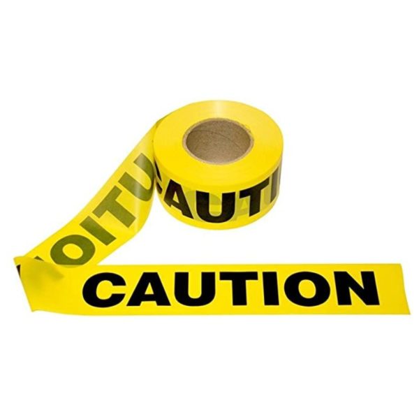 Premium Yellow Caution Tape with Bold Black Text for Dangerous Hazardous Construction Areas 1