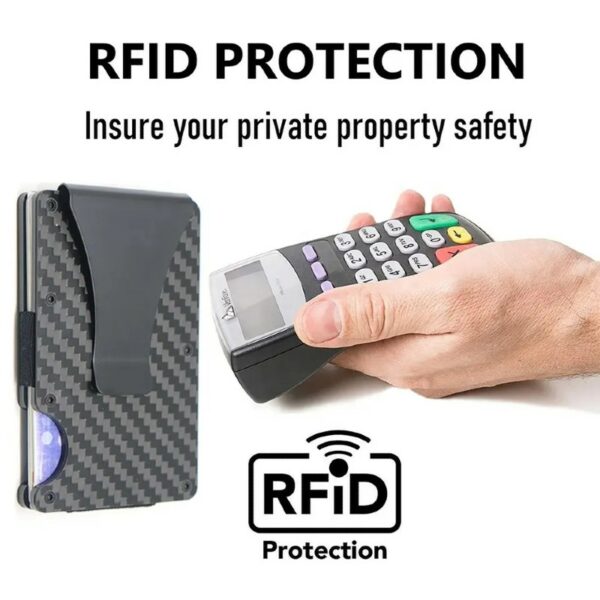 RFID blocking Minimalist Slim Aluminum Wallet 3