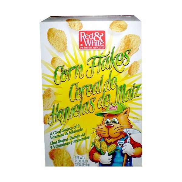 Red White Premium Quality Corn Flakes Cereal
