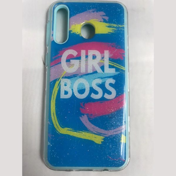 Samsung Galaxy A10S Hard Plastic Phone Case Girl Boss Design